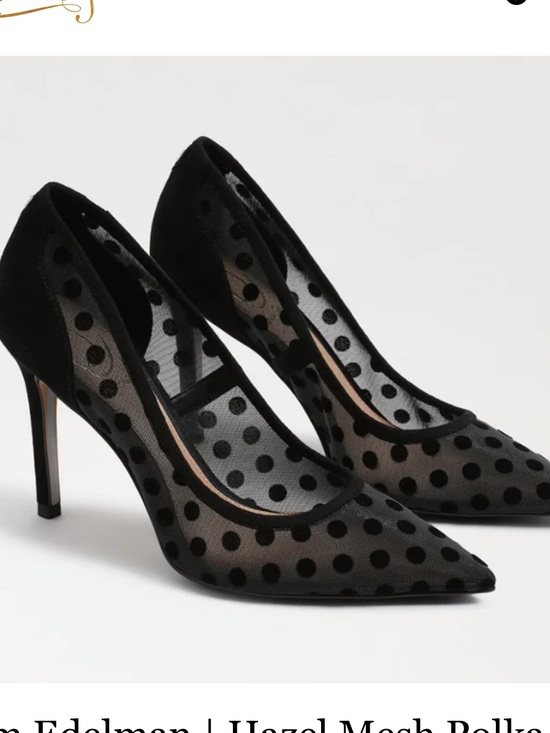 Sam Edelman Shoes - Sam Edelman Hazel Mesh Pokla Dot Heels